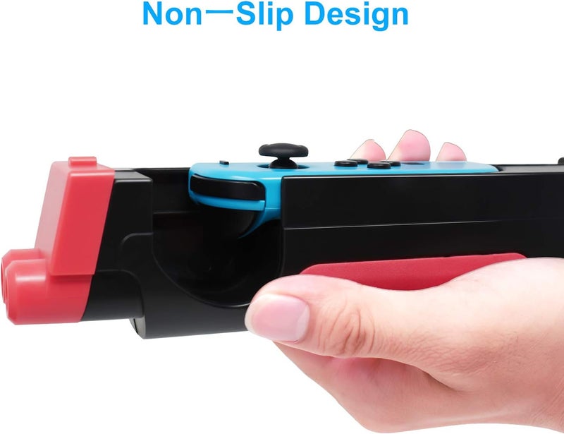FYOUNG Game Gun Controller for Nintendo Switch/Switch OLED Hand Grips Shooting Games for Wolfenstein 2: The New Colossus, for Big Buck Hunter Arcade - Compatible with Joy Cons and Other Shooting Games - Image 5